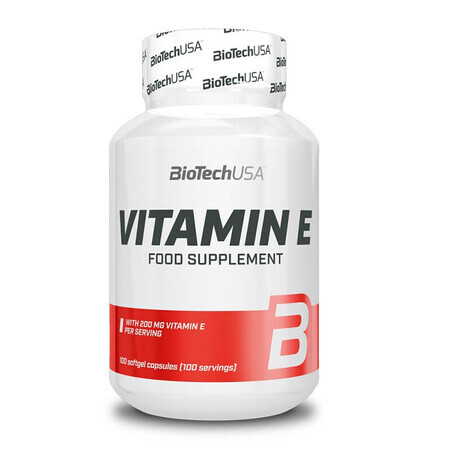 Vitamine E, 100 gélules, BioTech USA