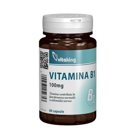 Vitamin B1 100 mg, 60 Kapseln, Vitaking