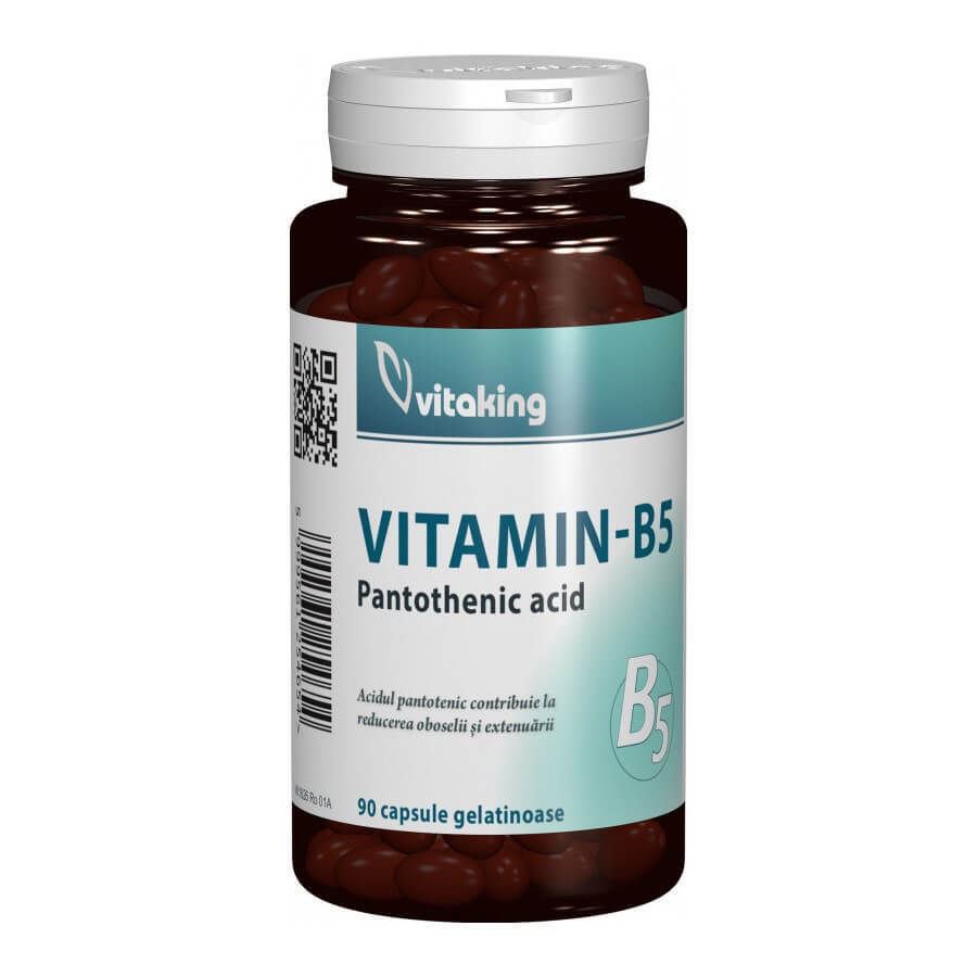 Vitamine B5 (pantotheenzuur) 200mg, 90 gelcapsules, Vitaking