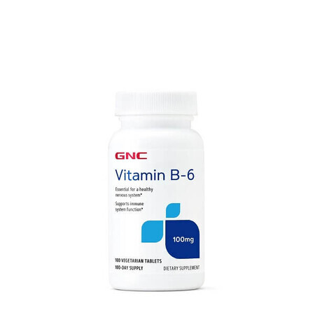 Vitamine B-6 100 mg (255215), 100 comprimés, GNC