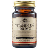 Vitamine B6 100 mg, 100 gélules, Solgar