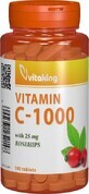 Vitamina C 1000 mg cu maceșe, 100 comprimate, VitaKing