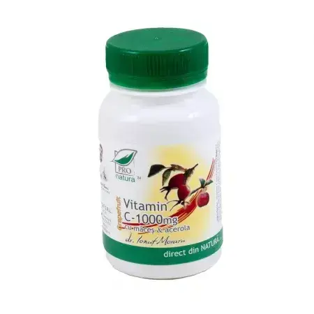 Vitamine C 1000 mg Pamplemousse avec macis et acérola, 60 comprimés, Pro Natura