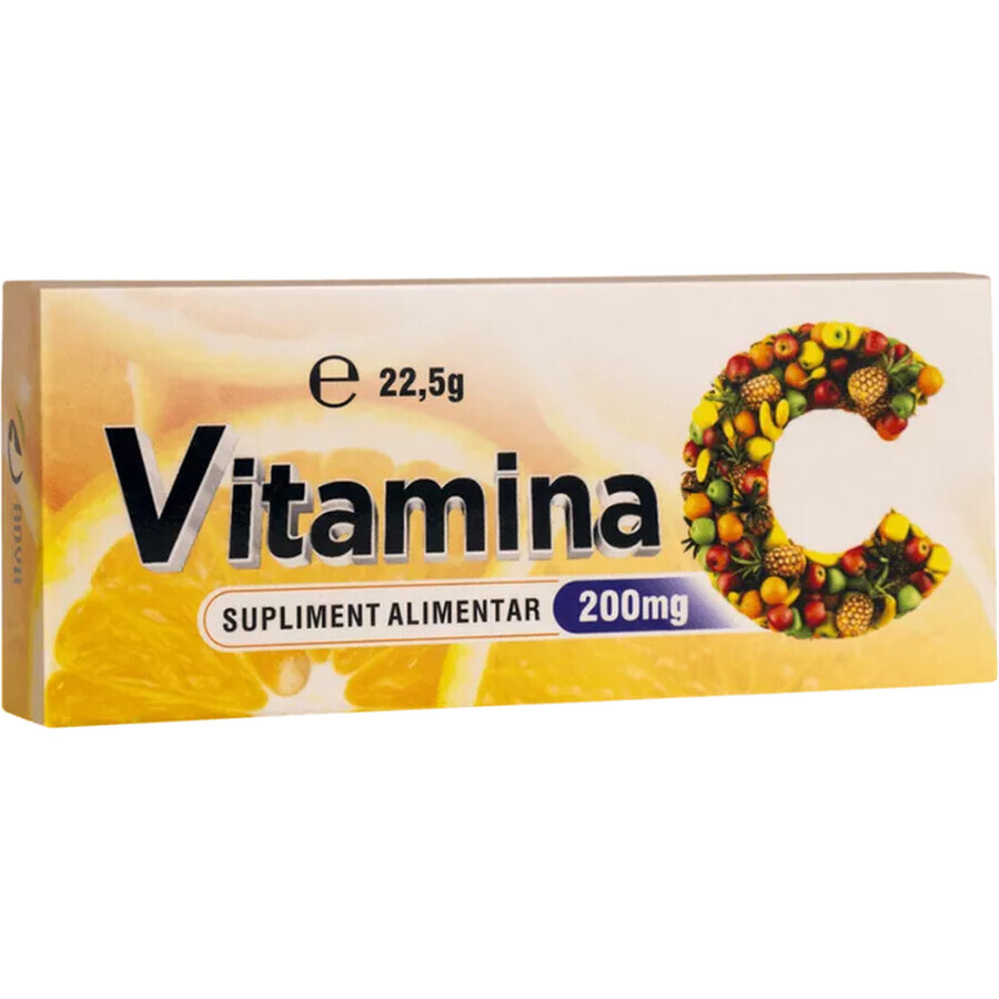 Vitamine C 200 mg, 30 comprimés, Adya