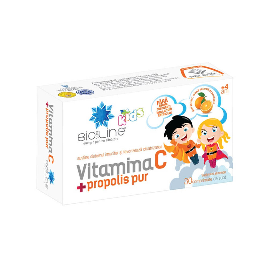 Vitamin C mit Propolis für Kinder, 30 Tabletten, Helcor