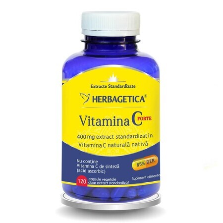 Vitamine C Forte 400 mg, 120 gélules, Herbagetica