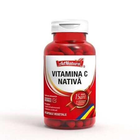 Vitamine C native, 30 gélules, AdNatura