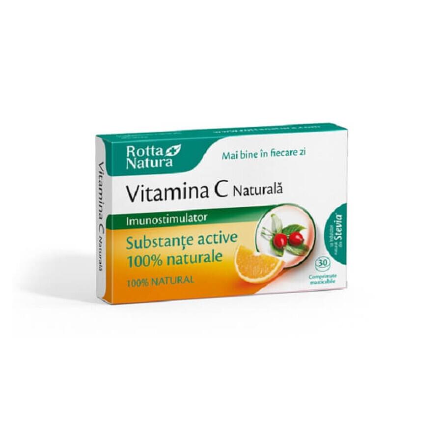 Natürliches Vitamin C mit Majoran-Extrakt, 30 Tabletten, Rotta Natura