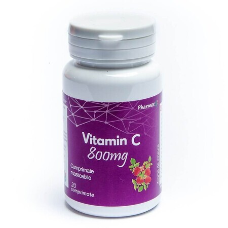 Vitamine C, 800 mg, 20 comprimés, Pharmex