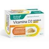 Vitamina D2 naturale 1000 UI, 30 capsule, Rotta Natura