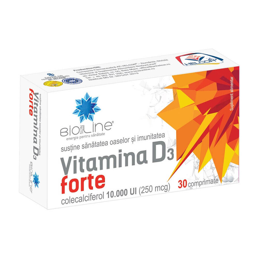 Vitamine D3 Forte, 30 comprimés, Helcor