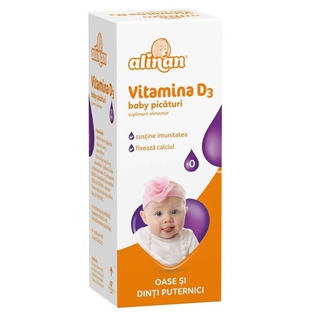 Vitamine D3 gouttes Alinan, 10 ml, Fiterman