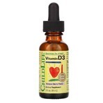 Vitamine D3 gouttes pour enfants 500IU Childlife Essentials, 30 ml, Secom