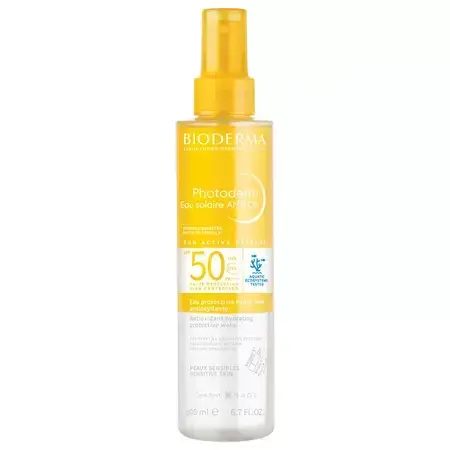 Eau solaire SPF 50 pour peaux sensibles Photoderm Anti-Ox, 200 ml, Bioderma