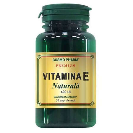 Vitamine E naturelle, 30 gélules, Cosmopharm