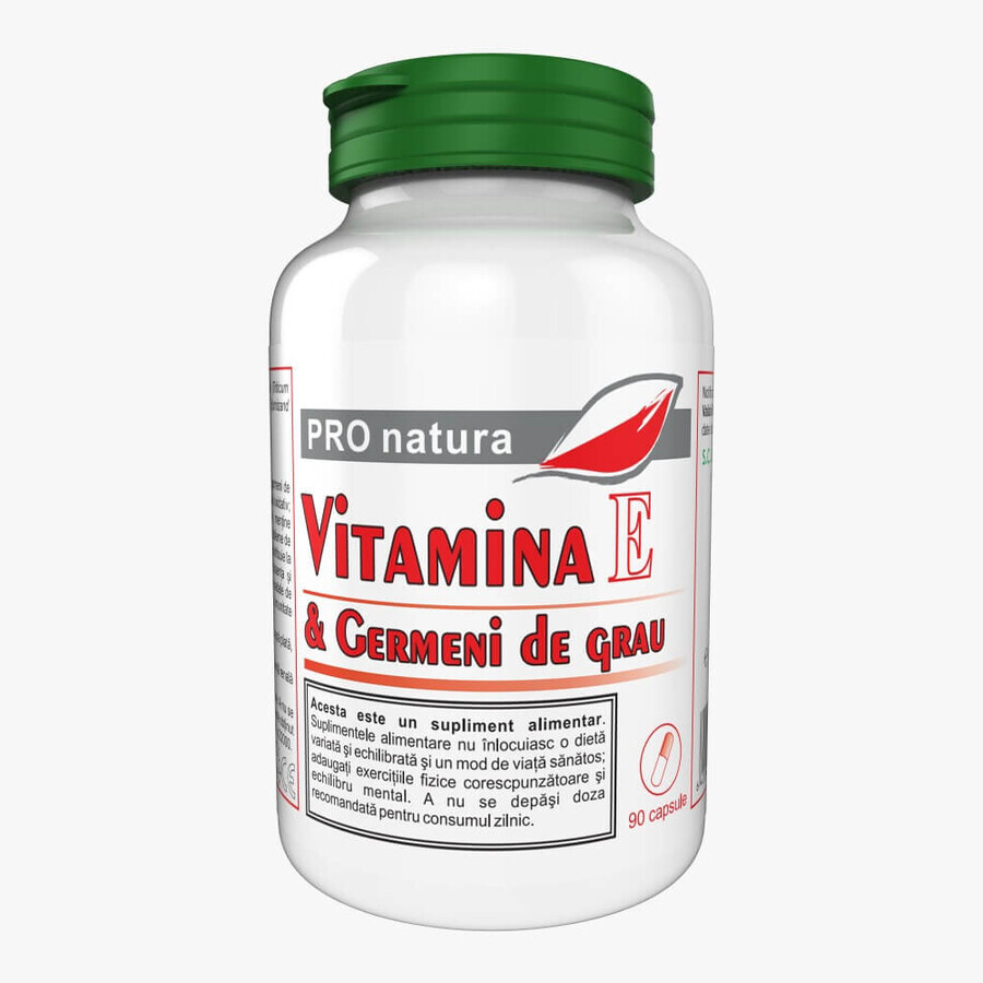 Vitamine E et germe de blé, 90 gélules, Pro Natura