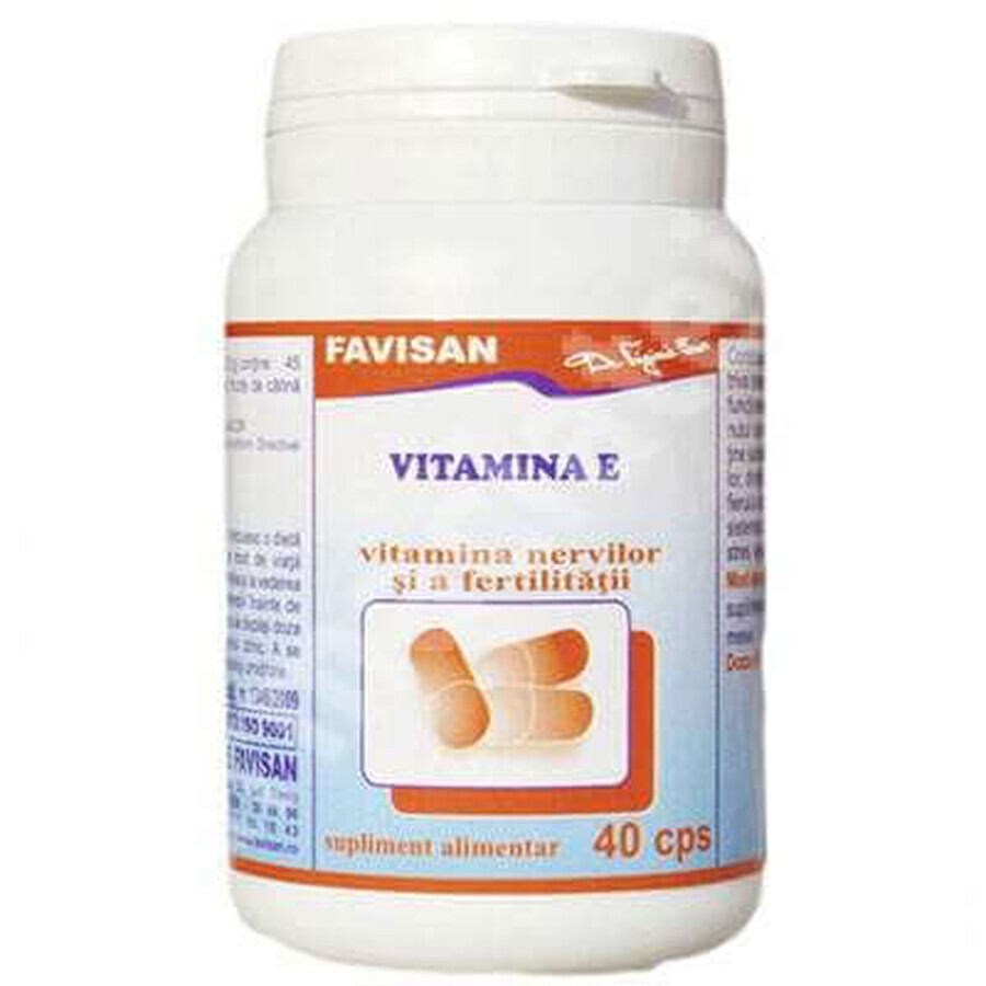 Vitamine E, 40 gélules, Favisan