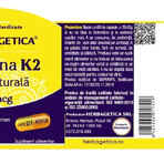 Vitamina K2 MK7 naturale 120mcg, 60 capsule, Herbagetica