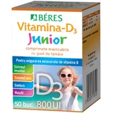 Vitamine-D3 Junior 800 UI, 50 comprimés à croquer, Beres