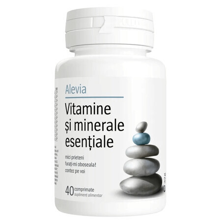 Vitamines et minéraux, 40 comprimés, Alevia