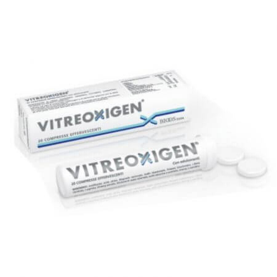 Vitreoxigen, Integratore per la funzionalità dell'occhio, 20 compresse effervescenti, Biosooft Italia