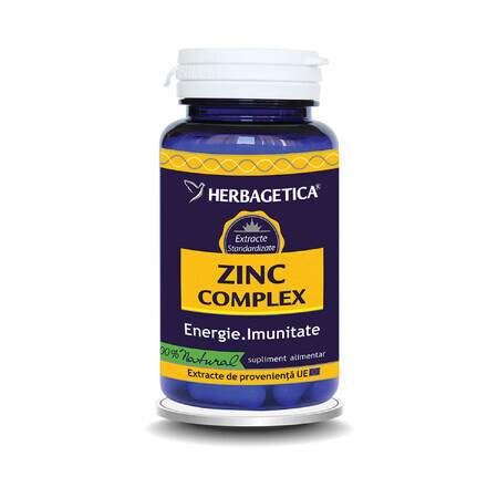 Zink-Komplex, 60 Kapseln, Herbagetica