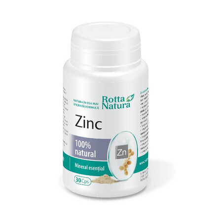 Zinc naturel, 30 gélules, Rotta Natura