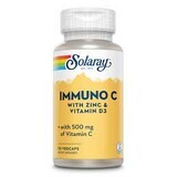 Zinc et Vitamine D3 Immuno C Solaray, 30 gélules, Secom