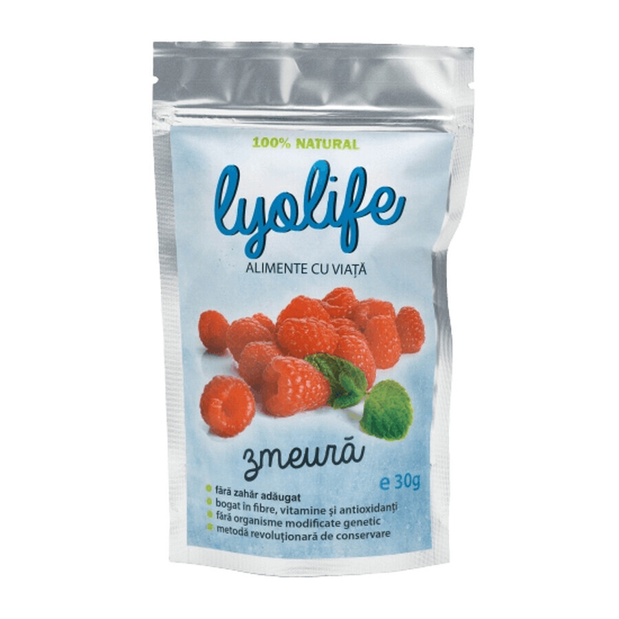 Lyolife framboise lyophilisée, 30 g, Lifesense