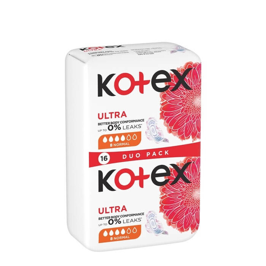 Absorbante Ultra Normal, 16 bucati, Kotex