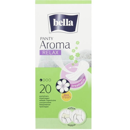 Serviettes hygiéniques quotidiennes Aroma Relax, 20 pièces, Bella