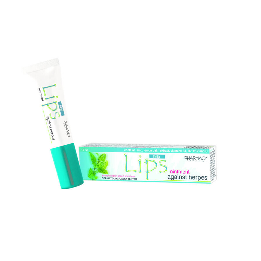 Baume à lèvres pommade contre l'herpès, 10 ml, Pharmacie Laboratoires