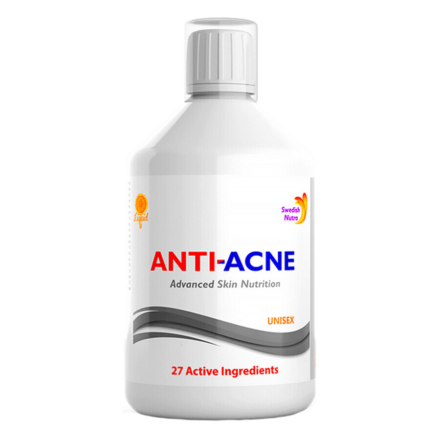Complexe liquide anti-acné avec 27 ingrédients actifs, 500 ml, Swedish Nutra