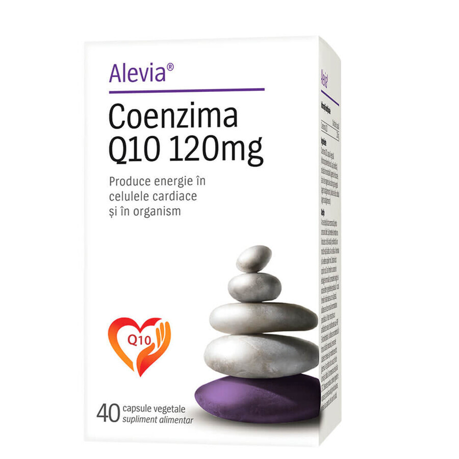 Coenzima Q10, 120 mg, 40 capsule vegetali, Alevia