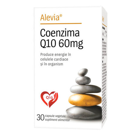 Coenzima Q10, 60 mg, 30 capsule vegetali, Alevia