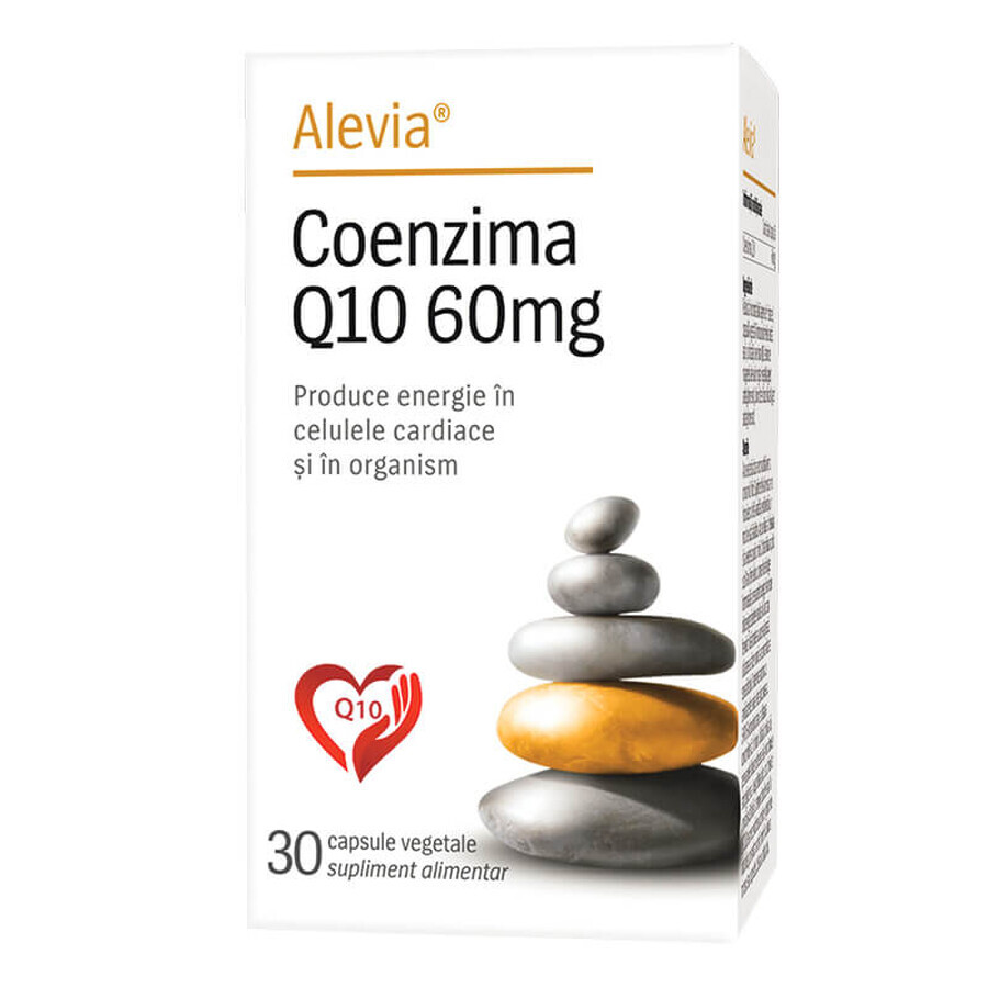 Coenzyme Q10, 60 mg, 30 gélules végétales, Alevia