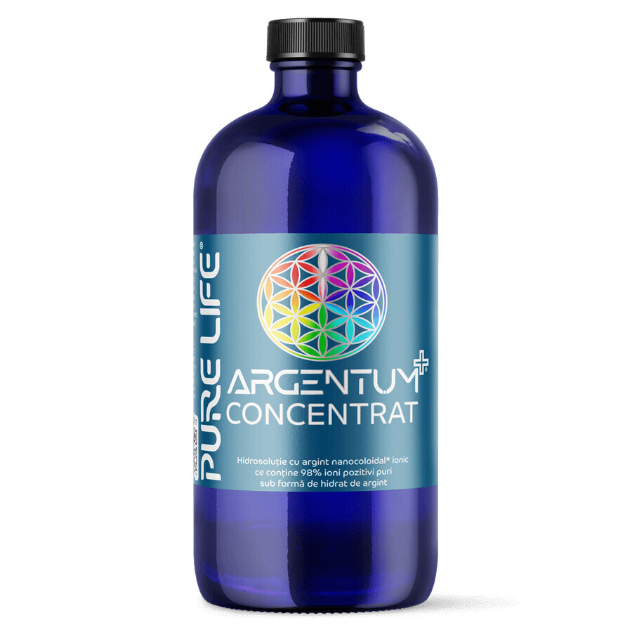 Argent colloïdal ionique ARGENTUM+ 30ppm, 480ml, Pure Life