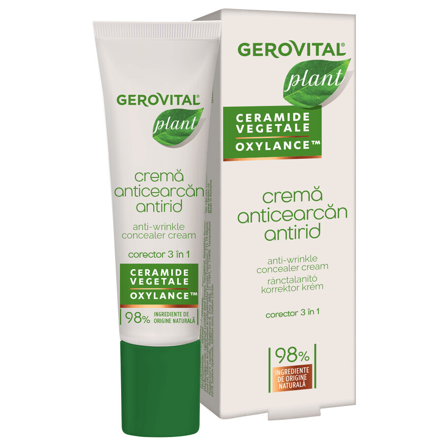 Crème anti-brillance et anti-rides Plantes, 15 ml, Gerovital