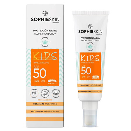 Crème solaire SPF 50 pour enfants Protection du visage, 50 ml, Sophieskin