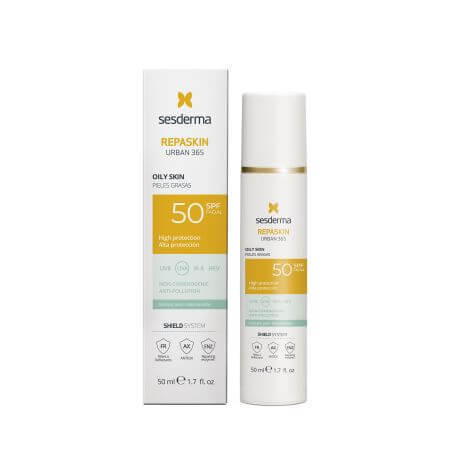 Urban 365 Repaskin Creme für fettige Haut mit Sonnenschutz SPF50, 50 ml, Sesderma