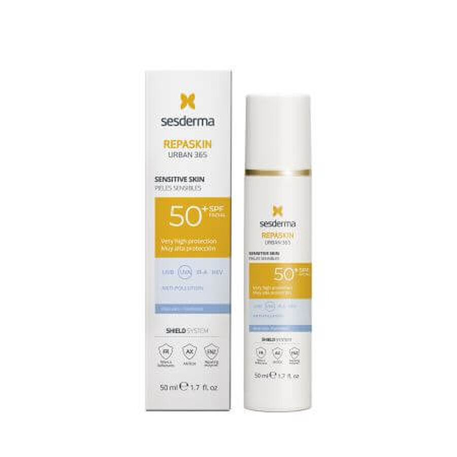 Sensible Hautcreme mit Sonnenschutz SPF50 Urban 365 Repaskin, 50 ml, Sesderma