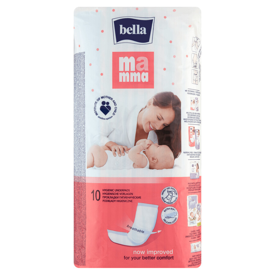 Bella Mamma, prosoape sanitare, postnatale, 10 bucăți