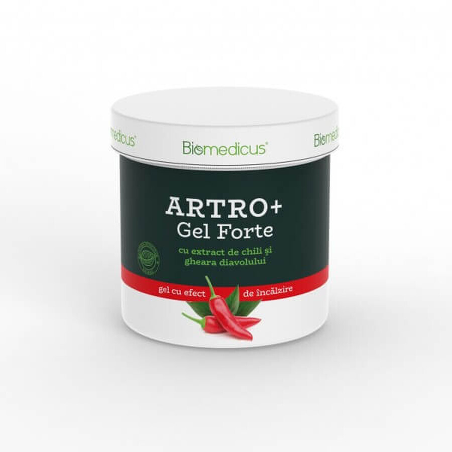 Arthro+ Strong Gel à l'extrait de piment et à la griffe du diable, 250 ml, Biomedicus