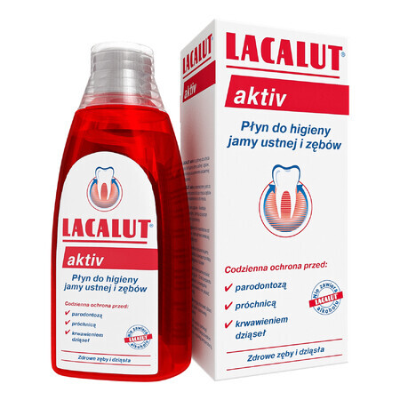 Lacalut Aktiv apă de gură, 300 ml AMBALAJ CONTAMINAT