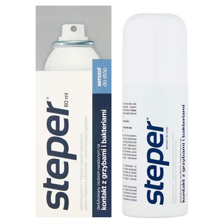 Steper, spray antifongique pour pieds et ongles, 80 ml