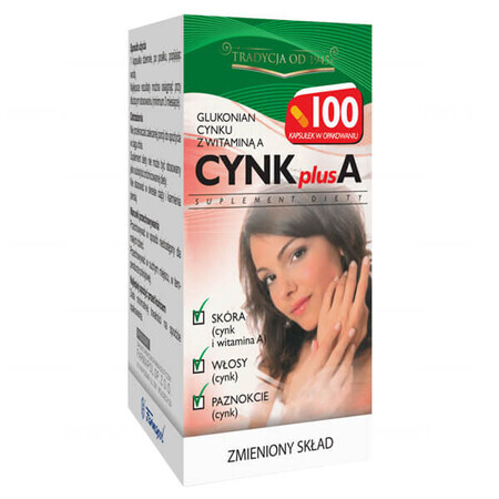 Zinc Plus A, 100 gélules