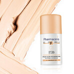 Pharmaceris F Coverage-Correction, fluide délicat à couvrance intense, 01 Ivoire, SPF 20, 30 ml