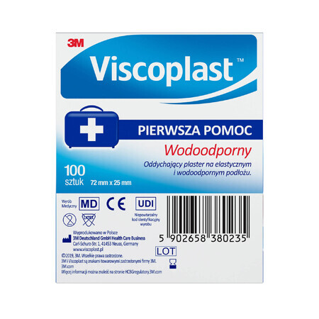 Viscoplast Patchs imperméables micro-perforés, 72 mm x 25 mm, 100 pièces