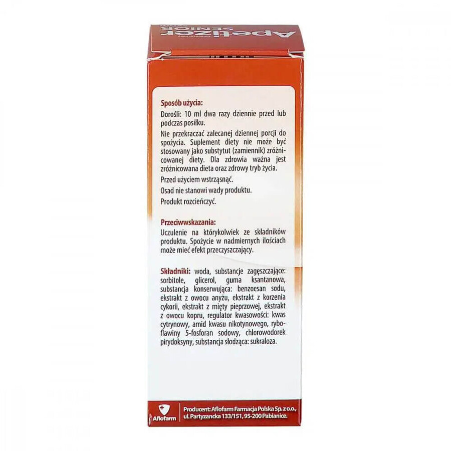 Apéritif Senior, sirop, 100 ml