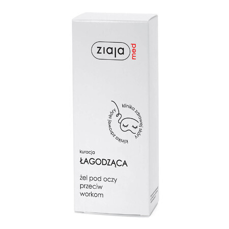 Ziaja Med Calmante, gel occhi anti-borse, 15 ml